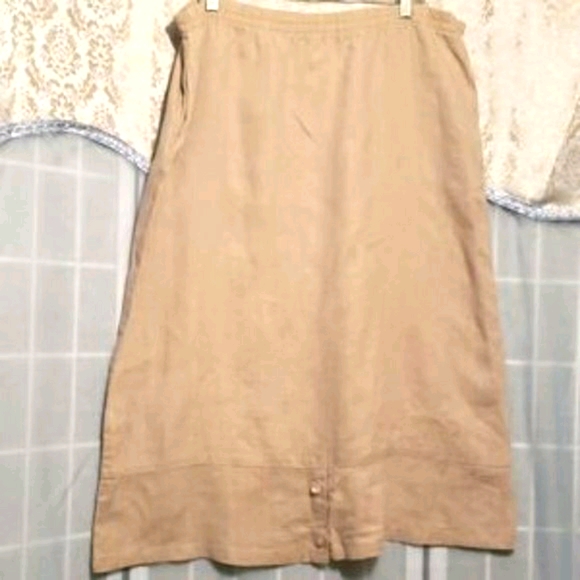 ON THE ROCKS 100% LINEN SKIRT SUIT SZ M - Picture 7 of 8